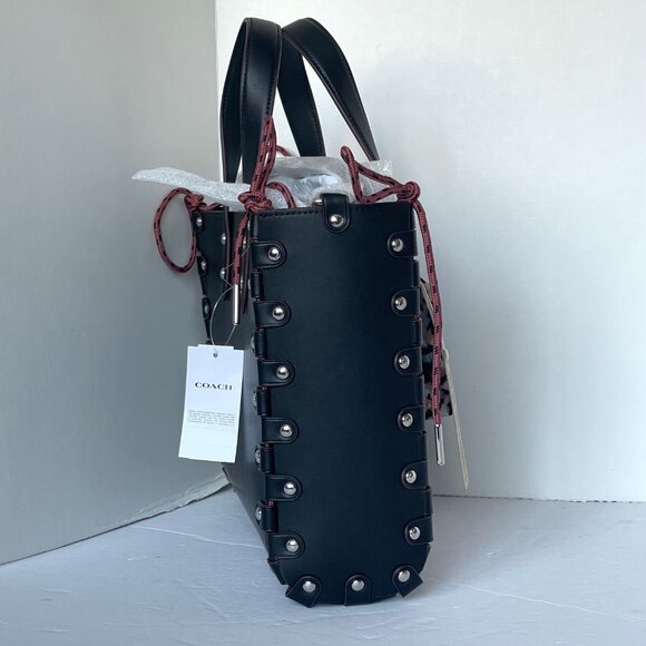 Coach Medium Re Laceable Tote Coachtopia Black Leather CO667 Crossbody - Picture 11 of 15